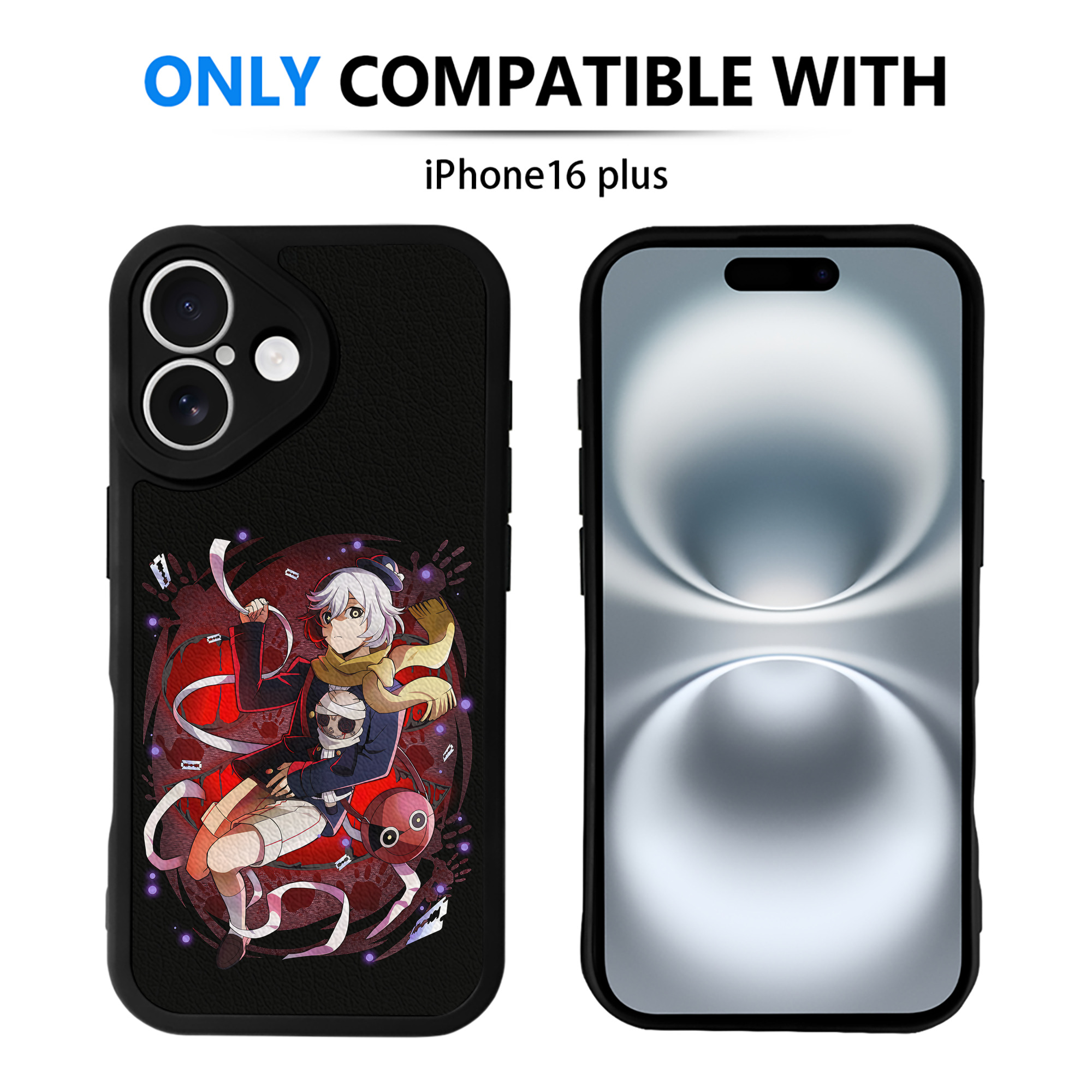（画像用） 文豪ストレイドッグス Bungo Stray Dogs 【iPhone 16シリーズ対応】シリコンスマホケース（レザー調） 材質：シリコン